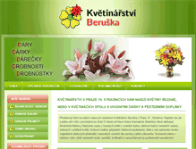 Tablet Screenshot of kvetinarstviberuska.cz